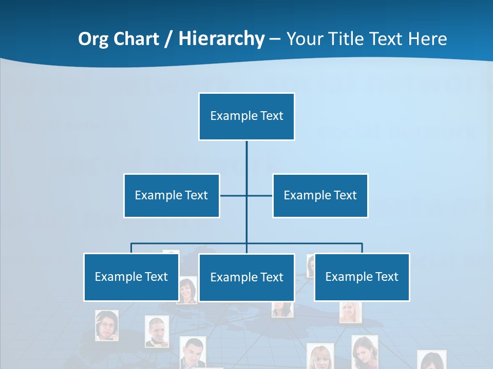 Online Support Diagram PowerPoint Template
