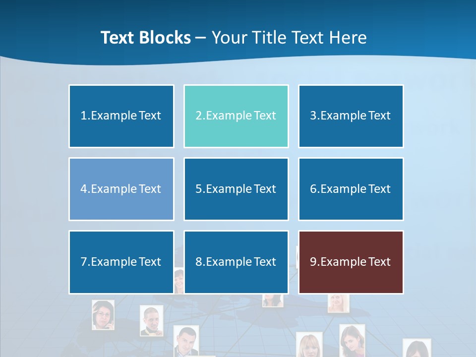 Online Support Diagram PowerPoint Template