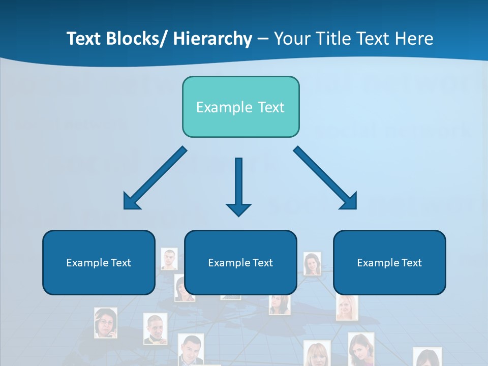 Online Support Diagram PowerPoint Template