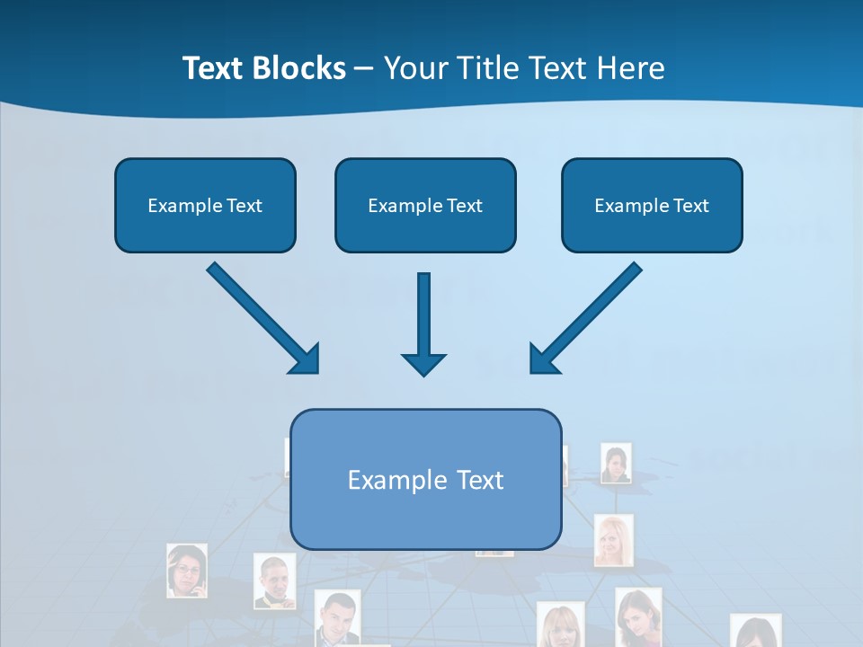Online Support Diagram PowerPoint Template