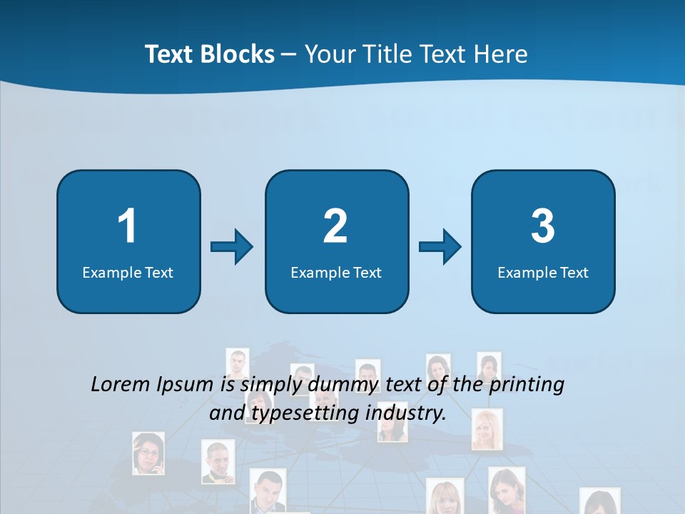 Online Support Diagram PowerPoint Template