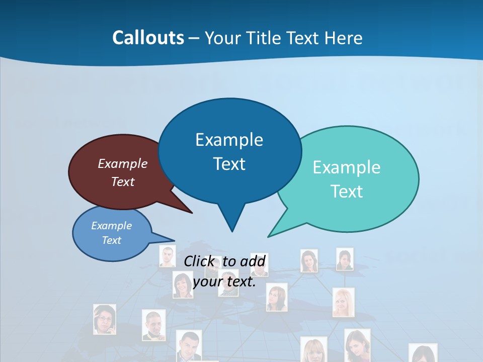 Online Support Diagram PowerPoint Template