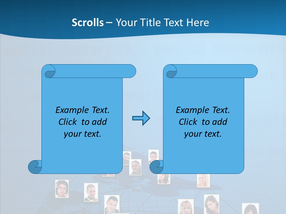 Online Support Diagram PowerPoint Template