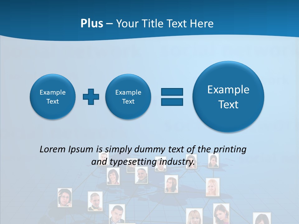 Online Support Diagram PowerPoint Template