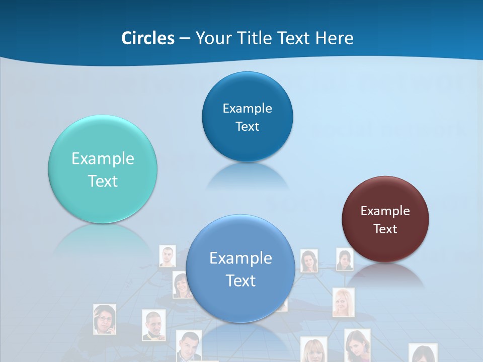 Online Support Diagram PowerPoint Template
