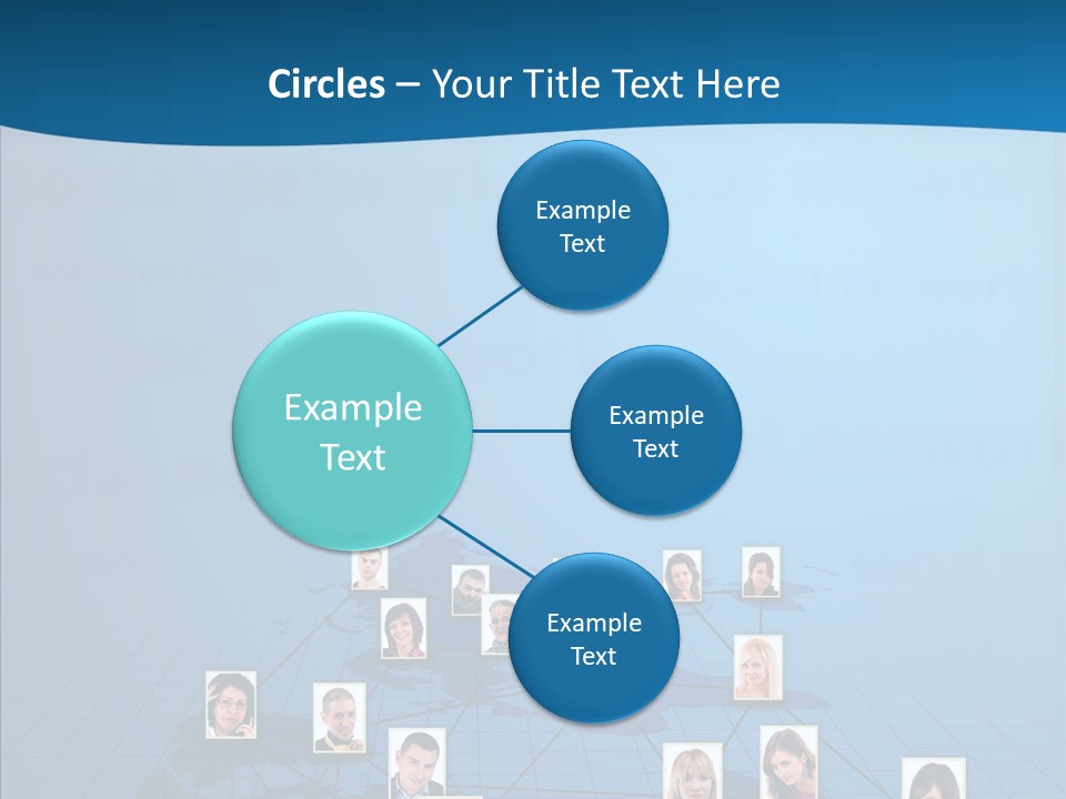 Online Support Diagram PowerPoint Template