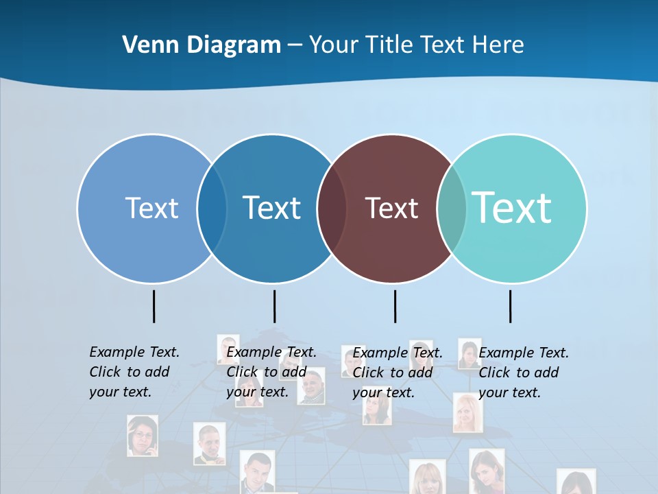 Online Support Diagram PowerPoint Template