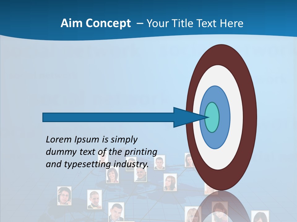 Online Support Diagram PowerPoint Template