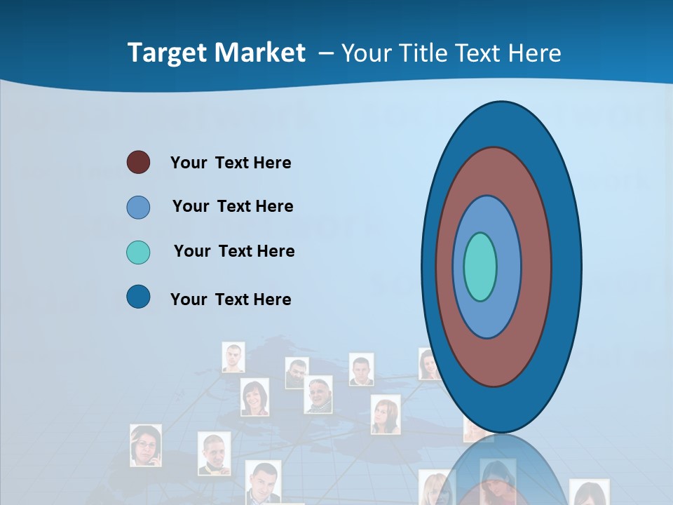 Online Support Diagram PowerPoint Template