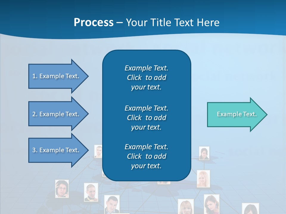 Online Support Diagram PowerPoint Template