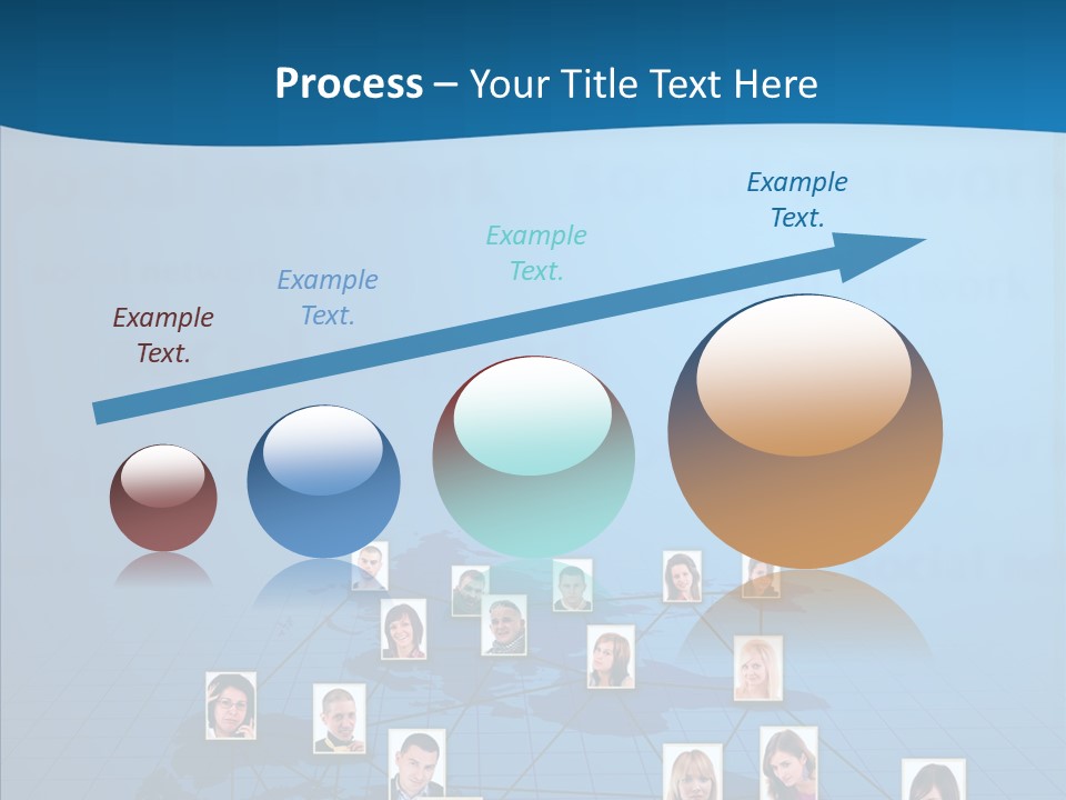 Online Support Diagram PowerPoint Template
