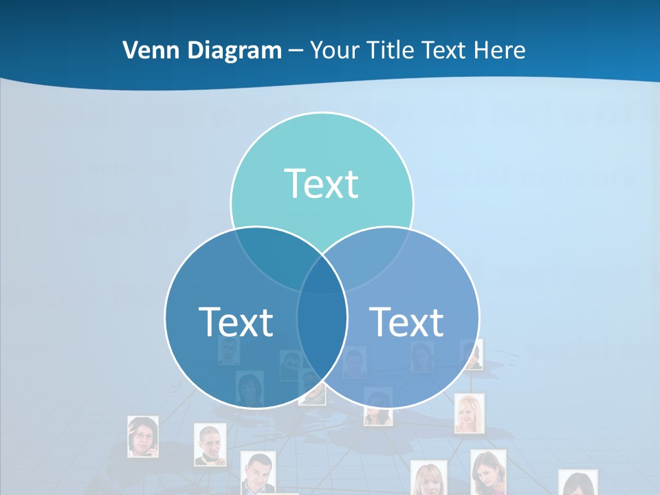 Online Support Diagram PowerPoint Template