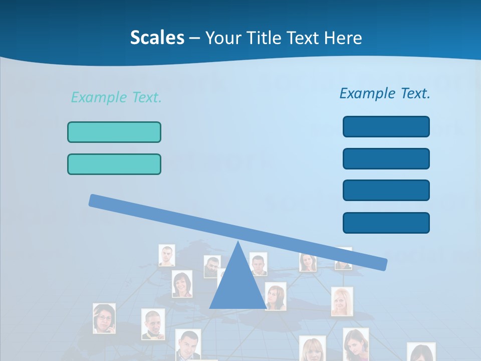 Online Support Diagram PowerPoint Template