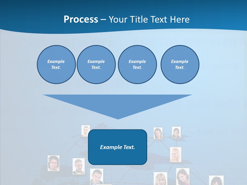 Online Support Diagram PowerPoint Template