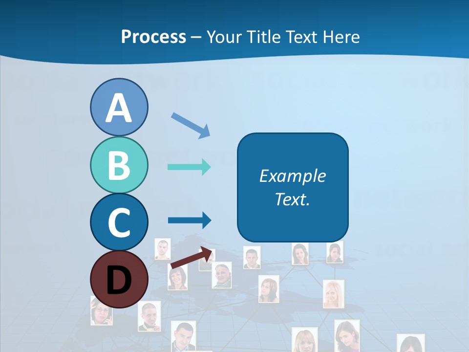 Online Support Diagram PowerPoint Template