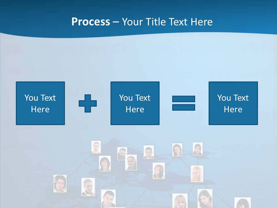 Online Support Diagram PowerPoint Template