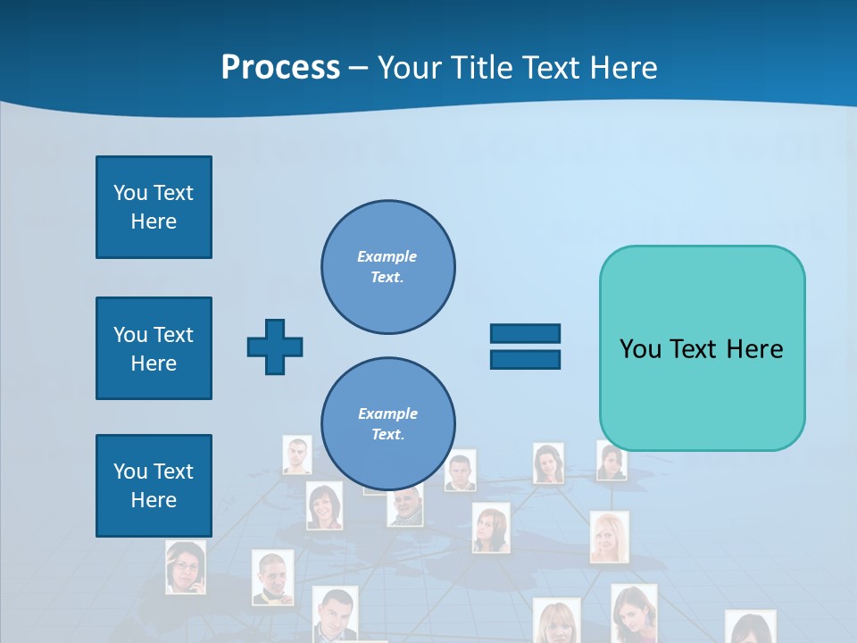 Online Support Diagram PowerPoint Template