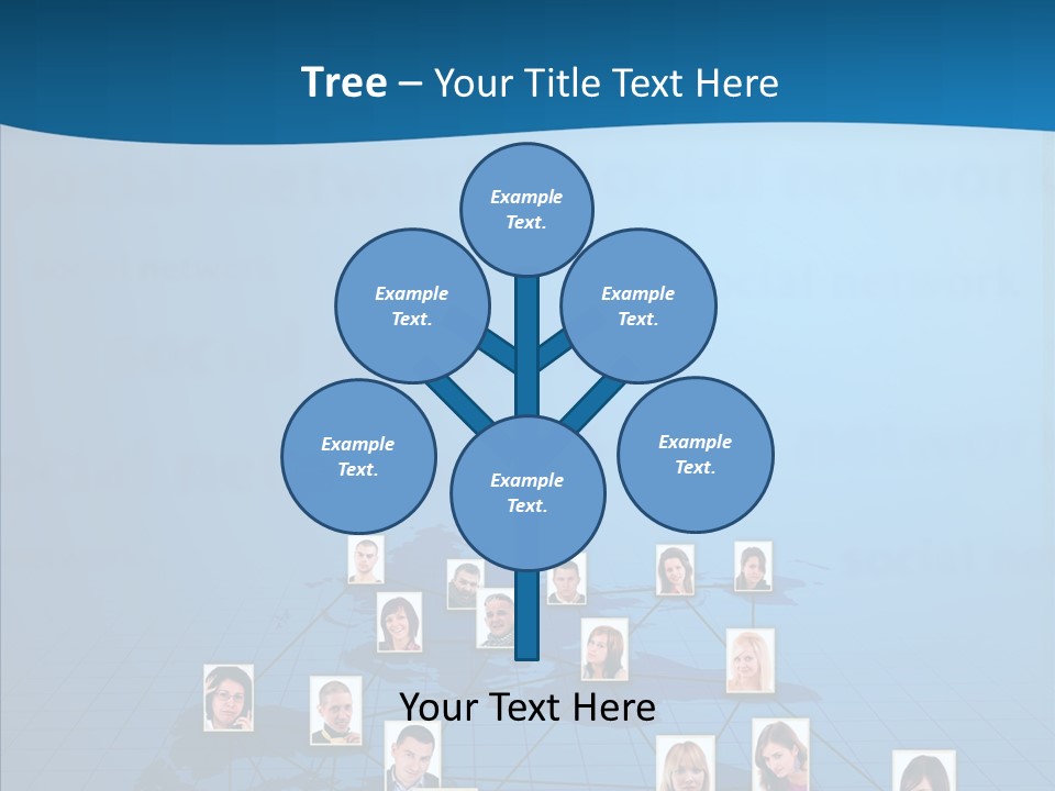 Online Support Diagram PowerPoint Template