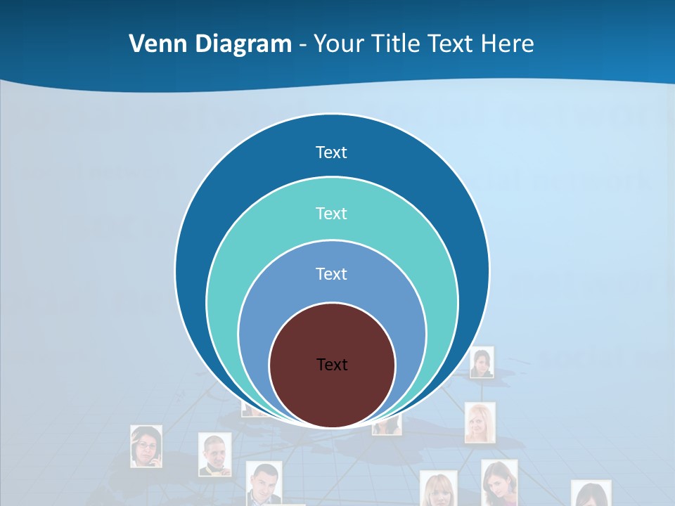 Online Support Diagram PowerPoint Template