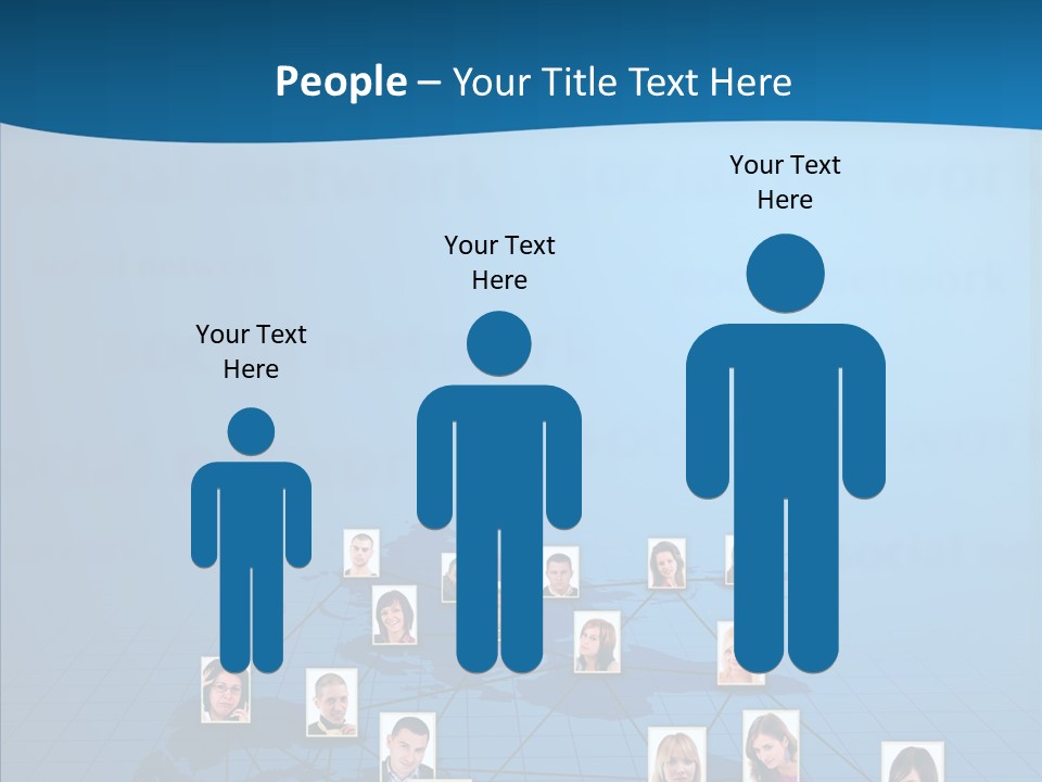 Online Support Diagram PowerPoint Template