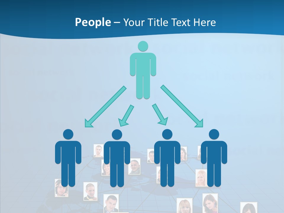 Online Support Diagram PowerPoint Template