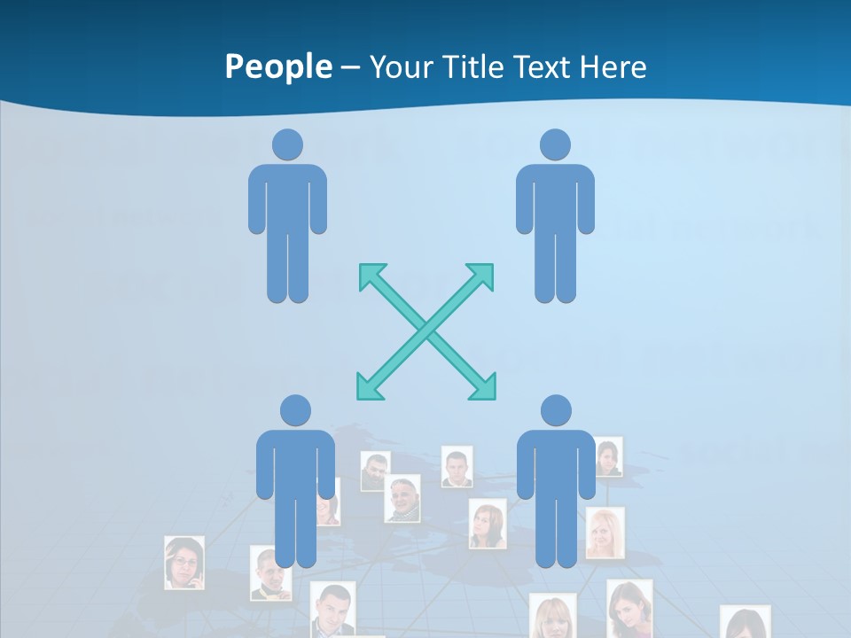 Online Support Diagram PowerPoint Template