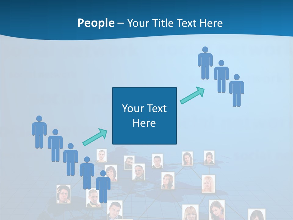 Online Support Diagram PowerPoint Template