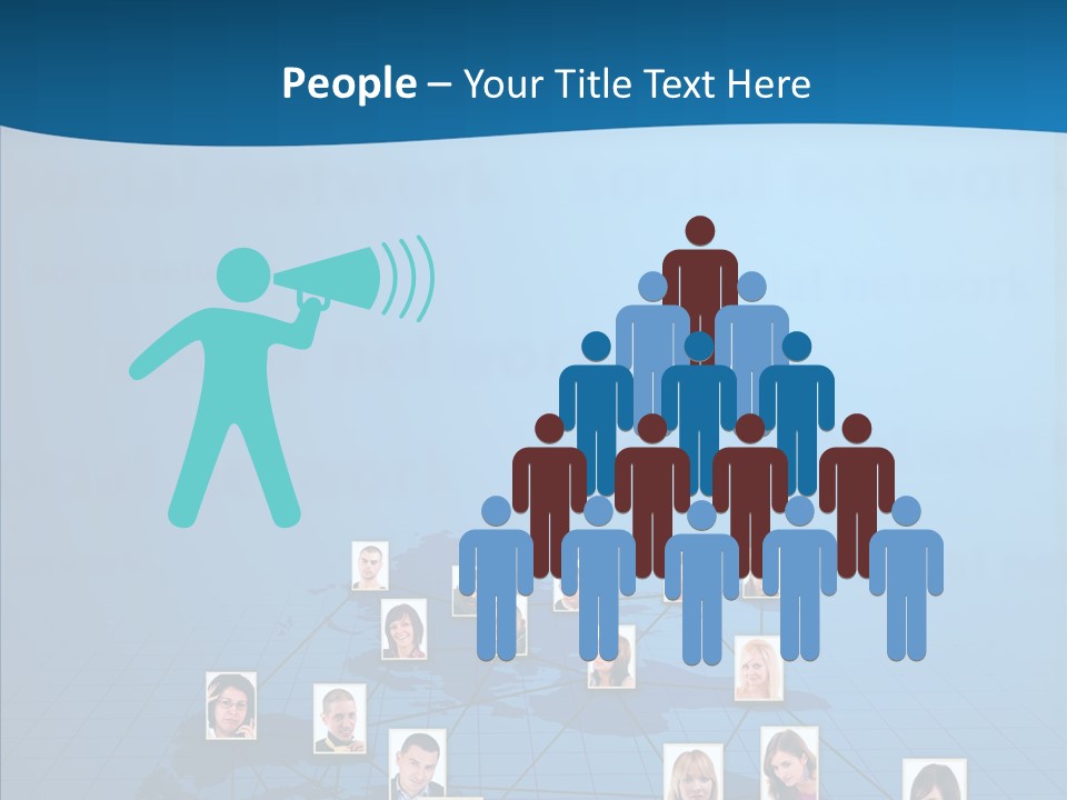 Online Support Diagram PowerPoint Template