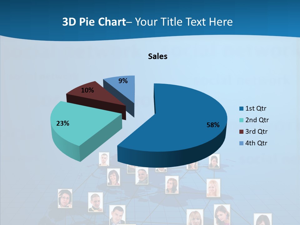 Online Support Diagram PowerPoint Template
