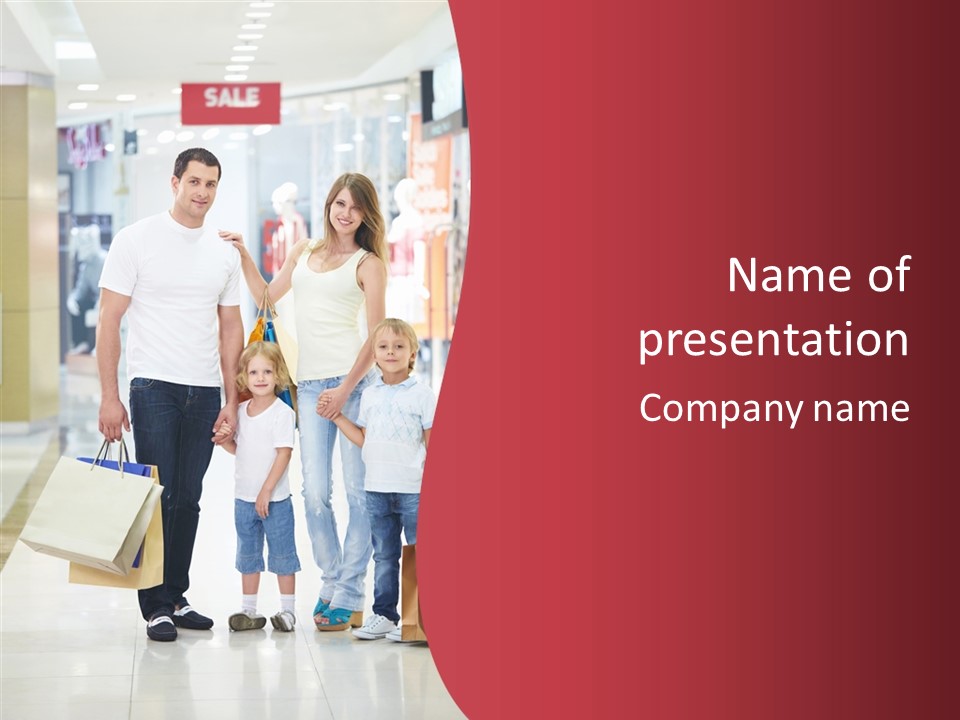 Leisure Gift Sales PowerPoint Template