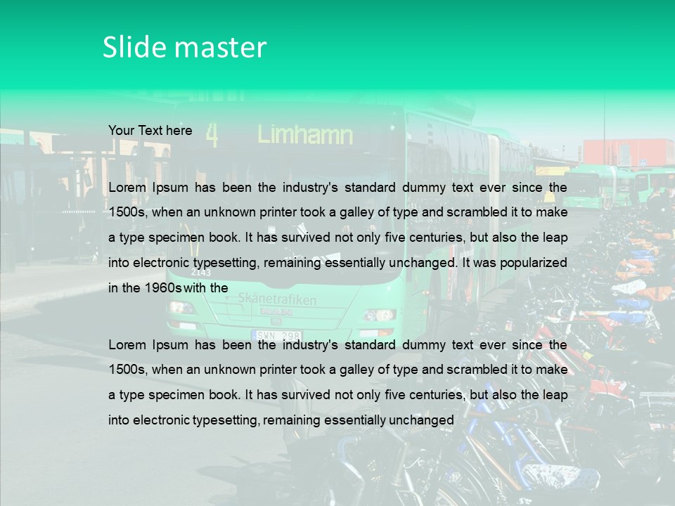 Transit Green Local PowerPoint Template