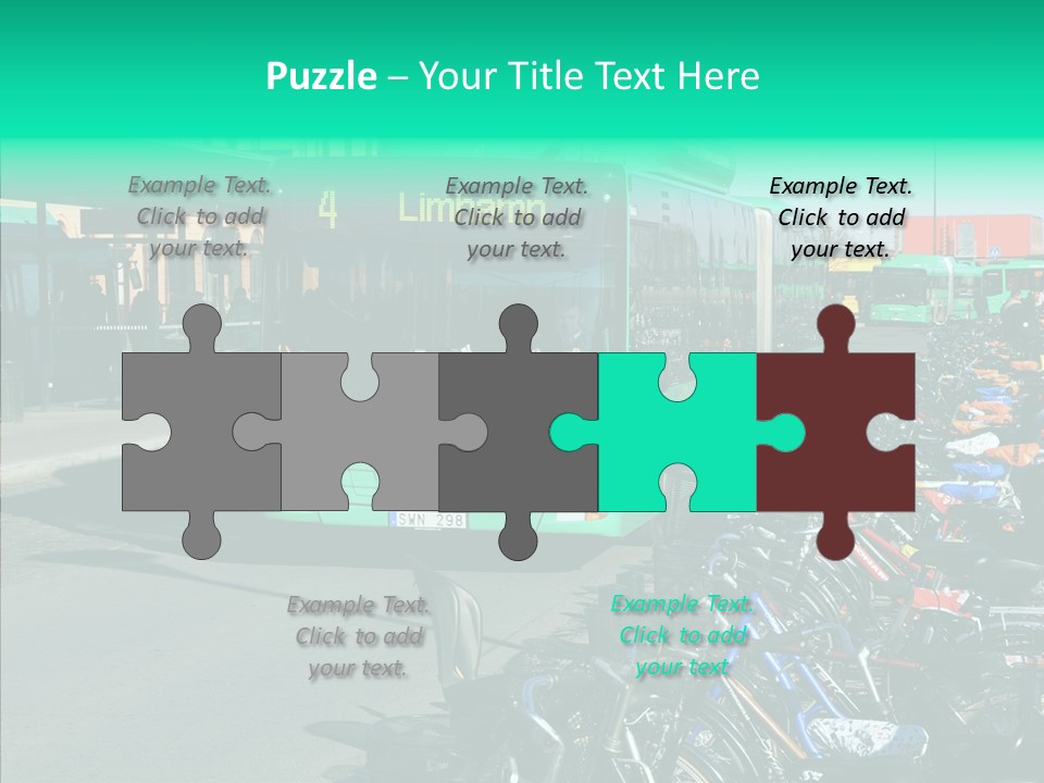 Transit Green Local PowerPoint Template