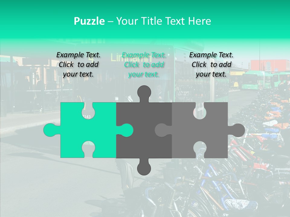 Transit Green Local PowerPoint Template