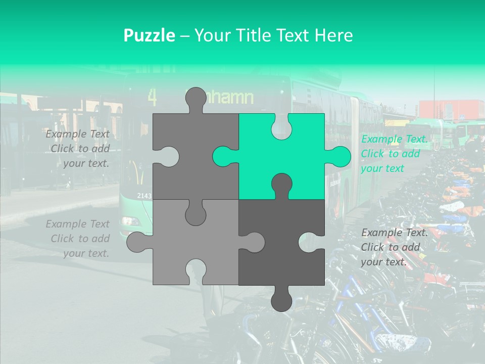 Transit Green Local PowerPoint Template