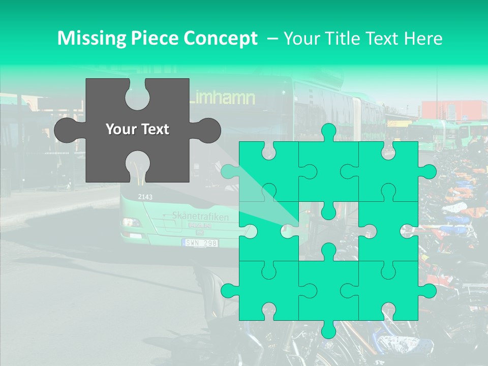 Transit Green Local PowerPoint Template