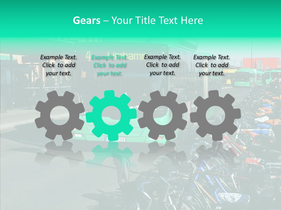 Transit Green Local PowerPoint Template