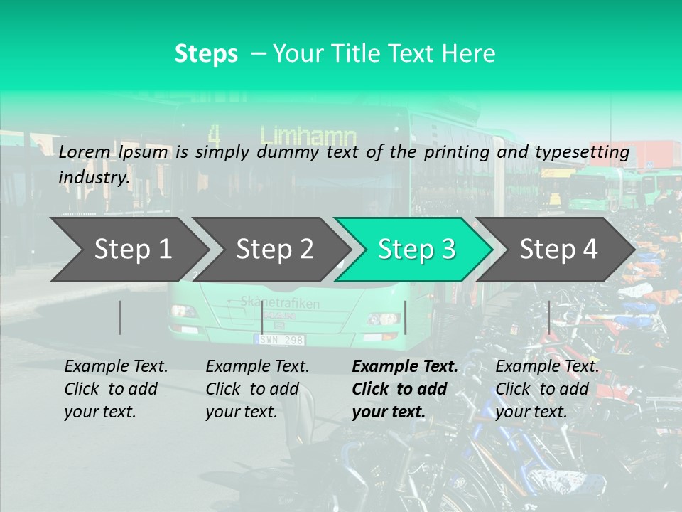 Transit Green Local PowerPoint Template