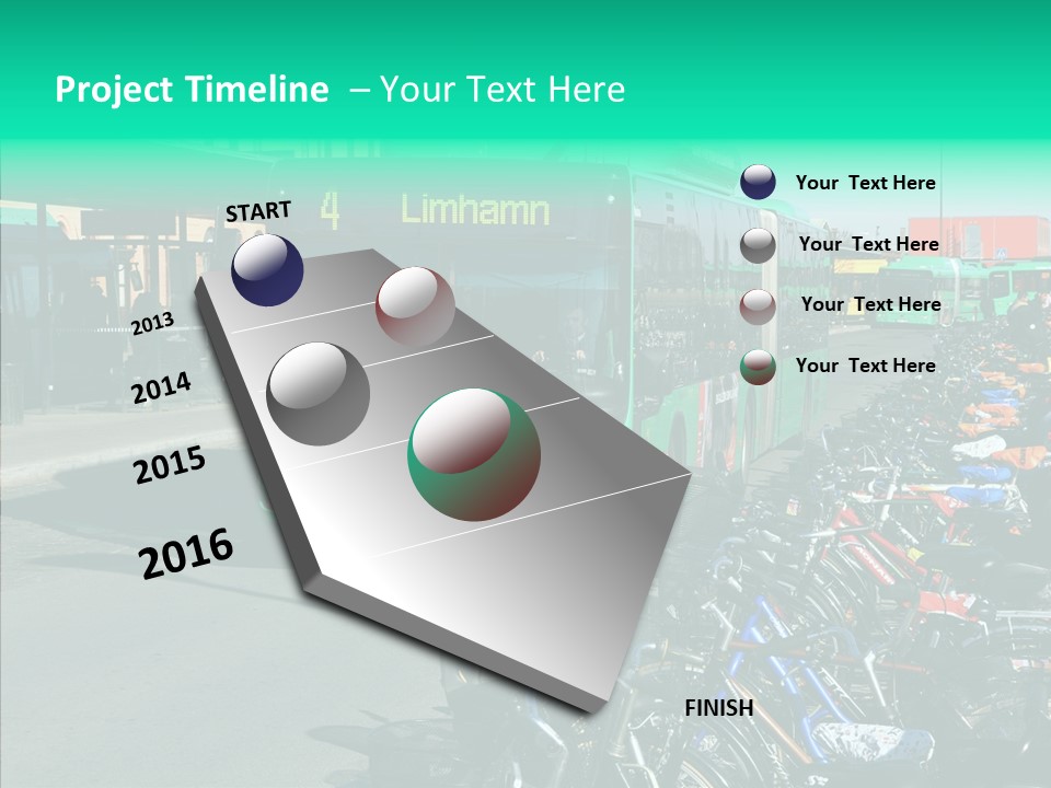 Transit Green Local PowerPoint Template