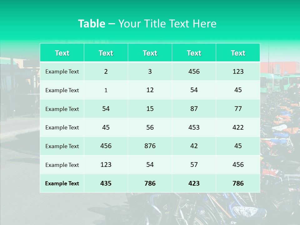 Transit Green Local PowerPoint Template