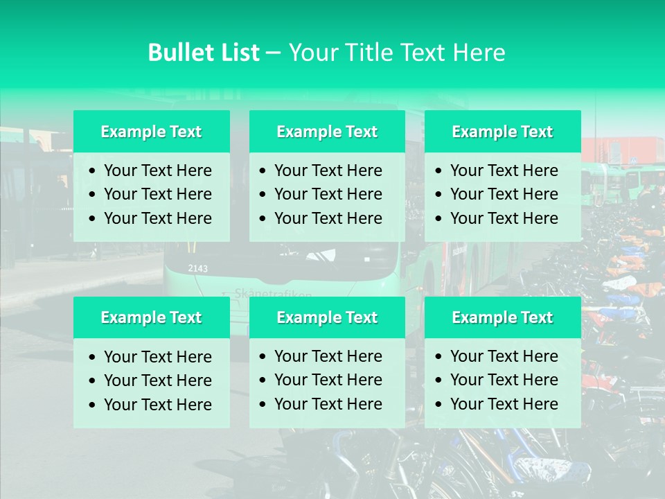 Transit Green Local PowerPoint Template
