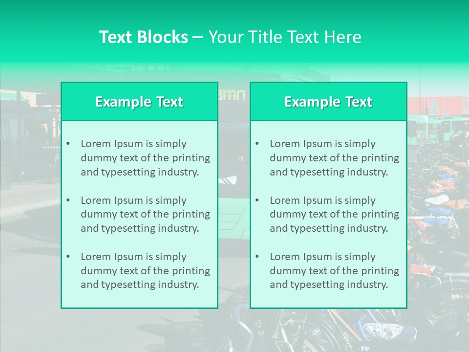 Transit Green Local PowerPoint Template