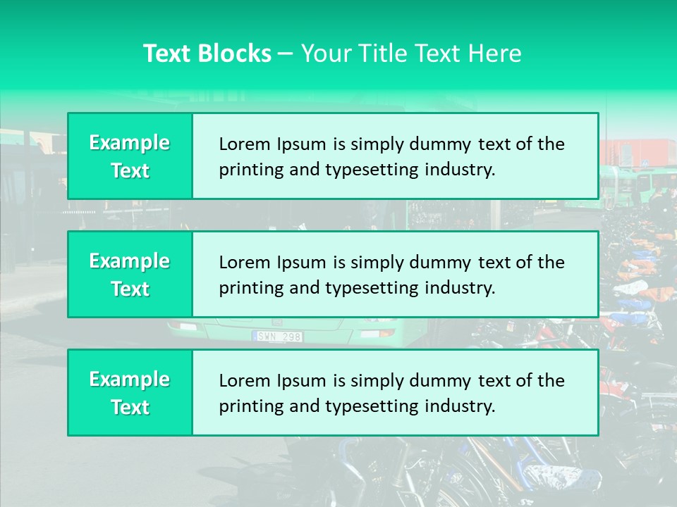 Transit Green Local PowerPoint Template