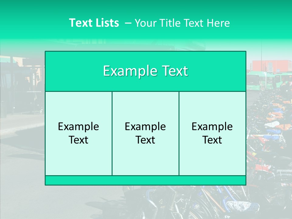 Transit Green Local PowerPoint Template