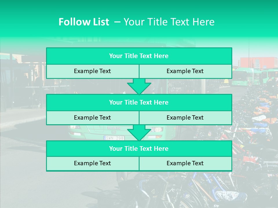 Transit Green Local PowerPoint Template