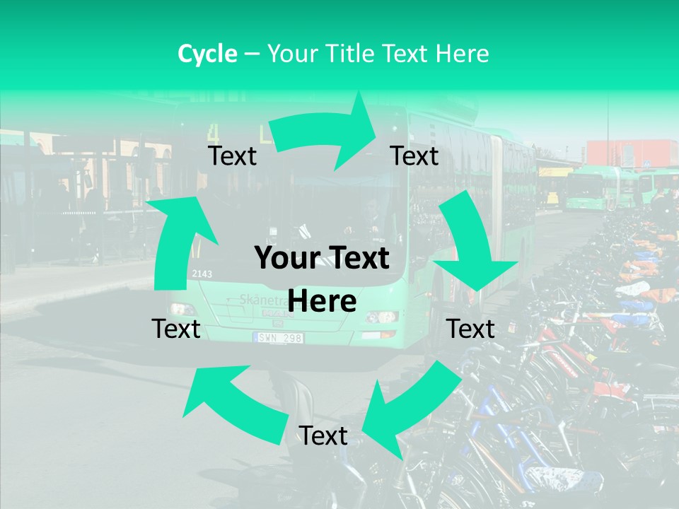 Transit Green Local PowerPoint Template