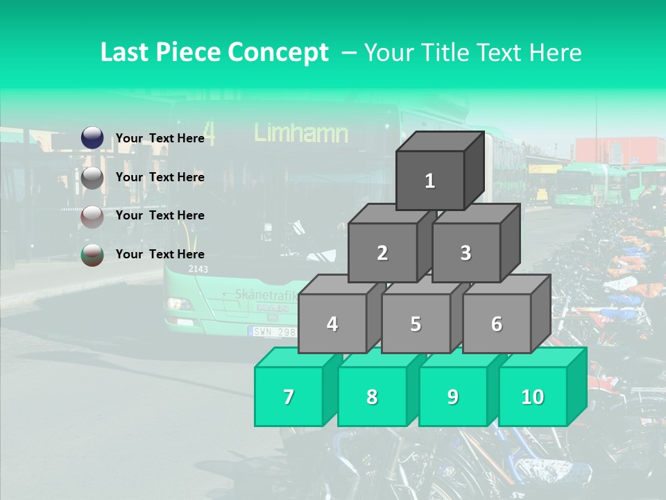 Transit Green Local PowerPoint Template