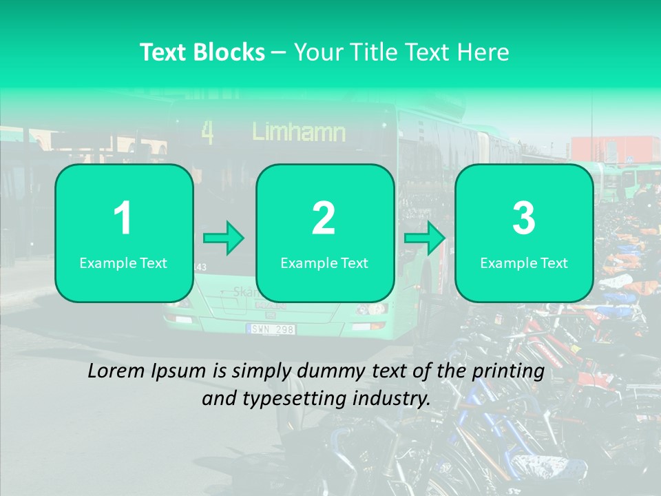 Transit Green Local PowerPoint Template