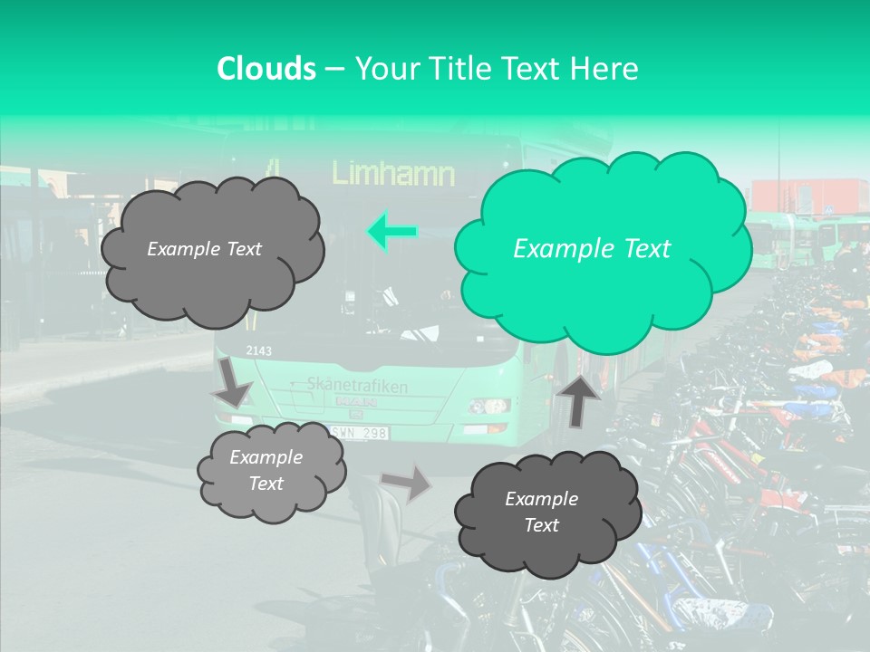 Transit Green Local PowerPoint Template