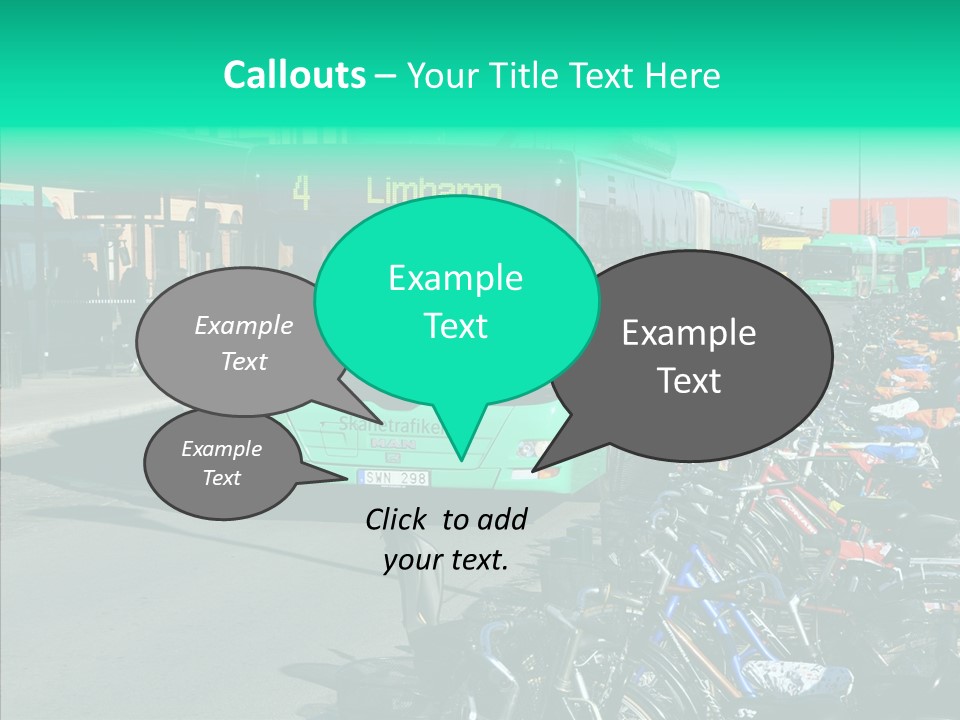 Transit Green Local PowerPoint Template