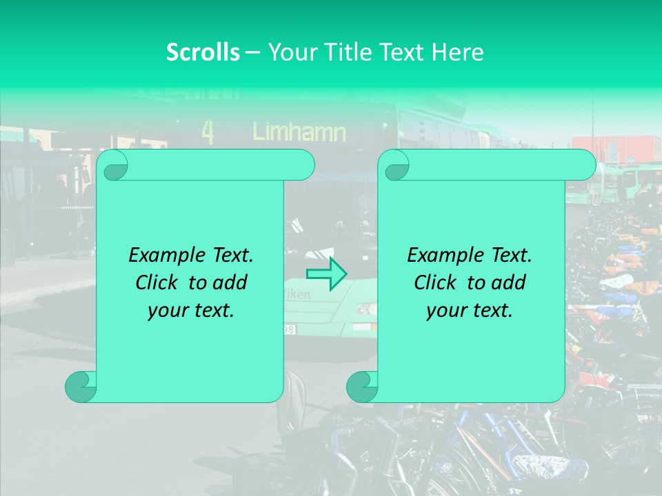 Transit Green Local PowerPoint Template